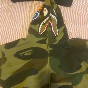 Bape camo hoodie large